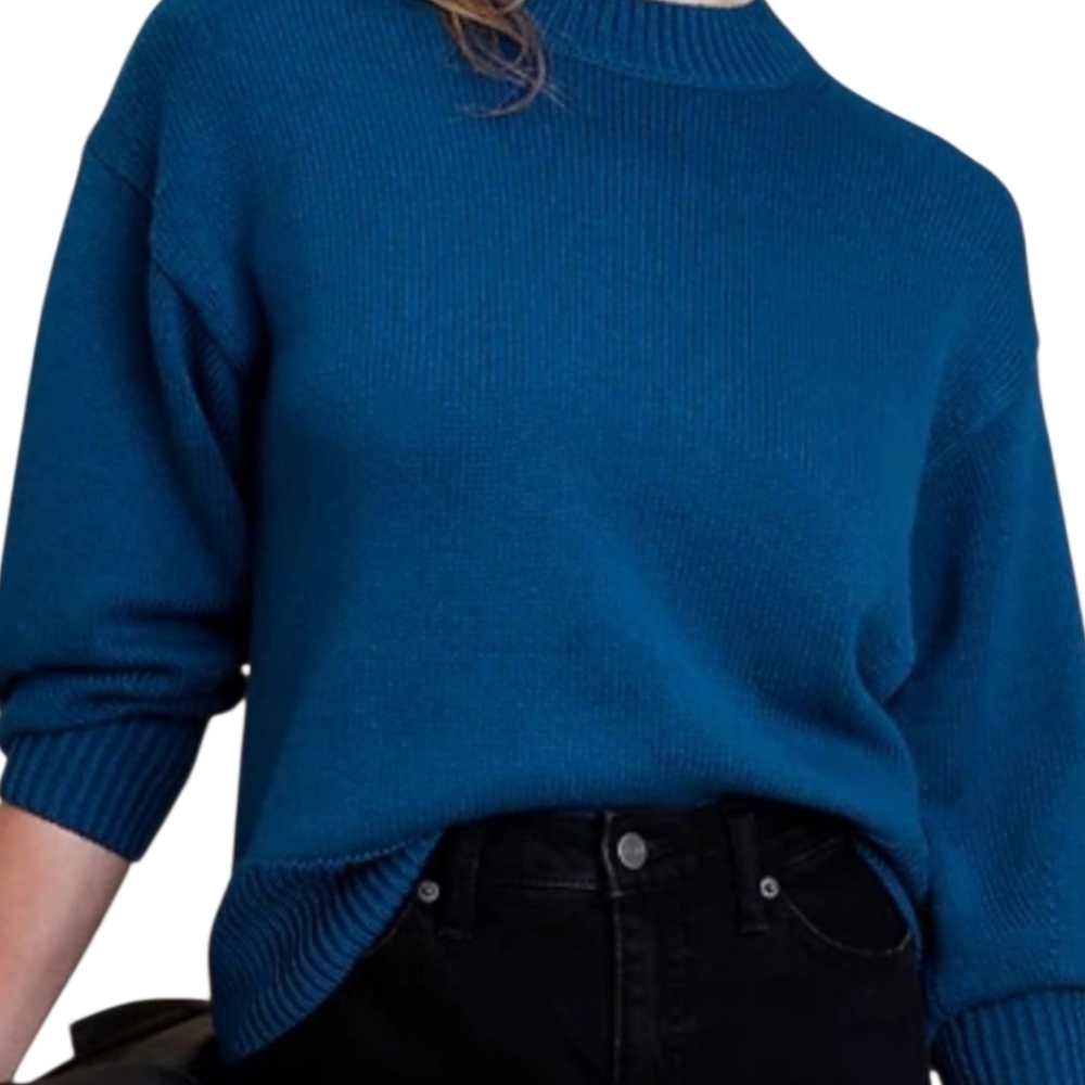 Banana Republic Sea Green Crewneck Oversized Sweater Size XXS - Picture 1 of 5